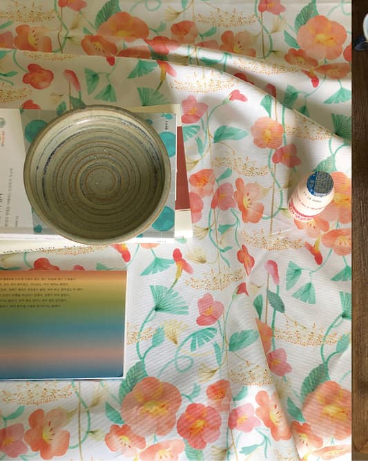 사계절 식물을 담은 마음 보자기